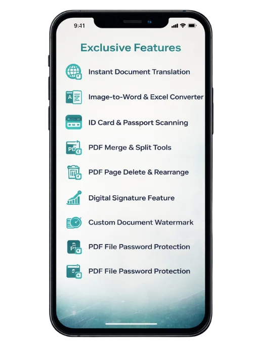 Exclusive features in camscanner gold mod apk
